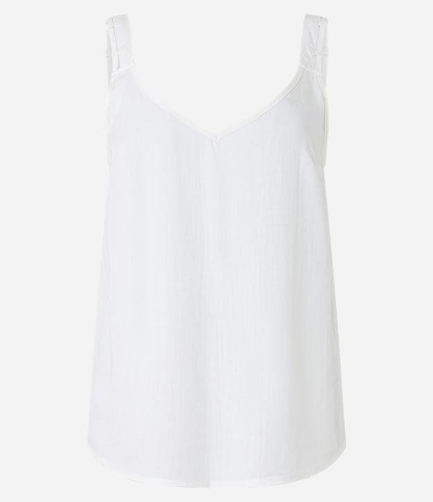 Blusa de Alça Larga em Viscose Texturizada - 1