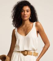 Blusa de Alça Larga em Viscose Texturizada - 3