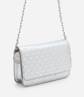 Bolsa Transversal Pequena Metalizada com Detalhe de  Pendente - 1