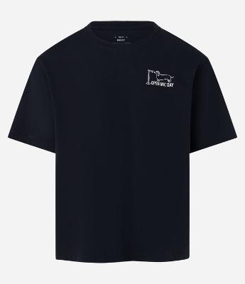 Camiseta Boxy em Algodão com Estampa Banda de Cachorros