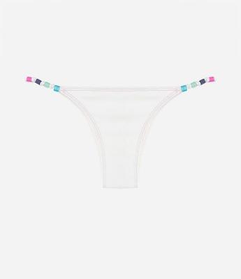 Biquíni Calcinha String em Poliamida com Lateral Fina Detalhada