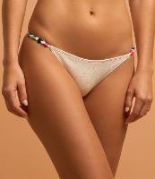 Biquíni Calcinha String em Poliamida com Lateral Fina Detalhada - 2