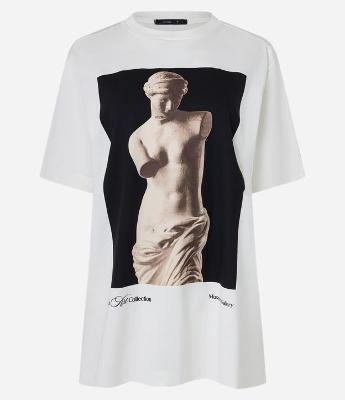Blusa em Algodão com Estampa Photoprint Vênus de Milo