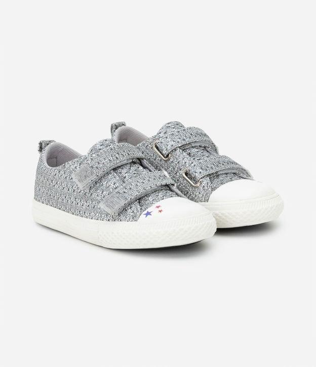 Tênis Infantil com Glitter e Velcro -Tam 19 a 27 - 1