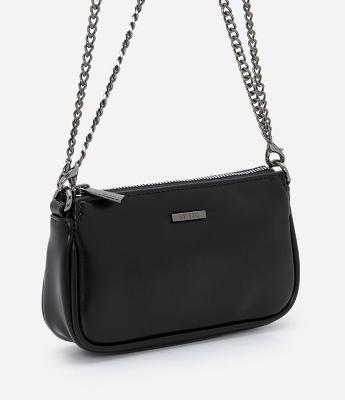 Bolsa Transversal Pequena com Alças de Corrente