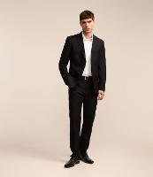 Calça em Alfaiataria com Textura Maquinetada Geométrica - 1