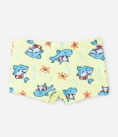 Sunga Boxer Infantil com Estampa de Tubarões e Proteção UV - Tam 2 a 4 Anos - 1