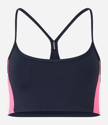 Top Esportivo Sem Bojo en Poliamida com Recortes