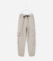 Calça Infantil com Bolsos Cargo e Velcro - Tam 5 a 14 Anos - 2