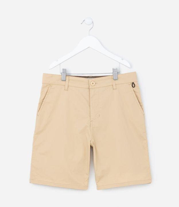 Bermuda Infantil em Sarja com Bolsinhos - Tam 5 a 14 Anos - 1