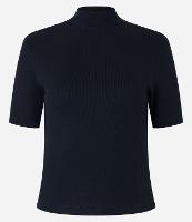 Blusa Regular em Ribana com Gola Alta - 1