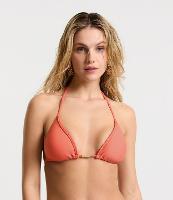 Biquíni Top Cortininha em Poliamida com Alças Trançadas - 1