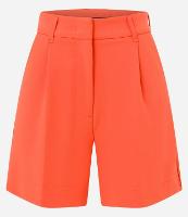 Short Cintura Alta em Crepe com Passantes e Pregas - 1