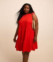 Vestido Muscle Tee em Algodão com Babados Curve & Plus Size - 2