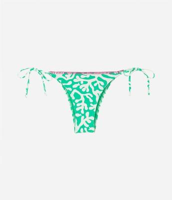 Biquíni Calcinha Lacinho com Viés Texturizado e Contrastante