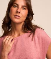 Blusa Sem Cava em Crepe com Franzido Lateral - 2