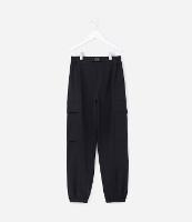 Calça Infantil em Microfibra com Bolsos Cargos - Tam 5 a 14 Anos - 1