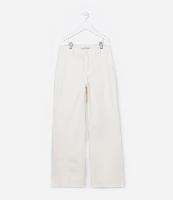 Calça Wide Leg Infantil em Jeans - Tam 5 a 14 Anos - 1