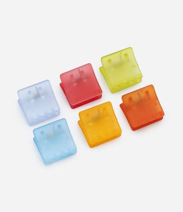 Kit 06 Piranhas de Cabelo Infantil em Formato Quadrado - Tam U - 1