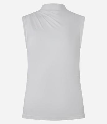 Blusa sem Manga em Jersey com Drapeados Laterais