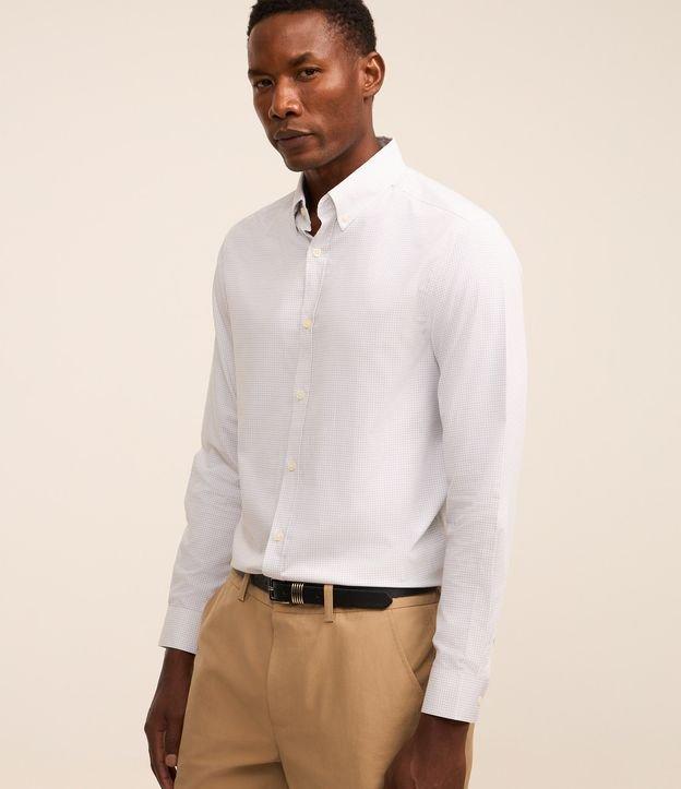 Camisa em Tricoline com Bambu com Estampa Xadrez - 3
