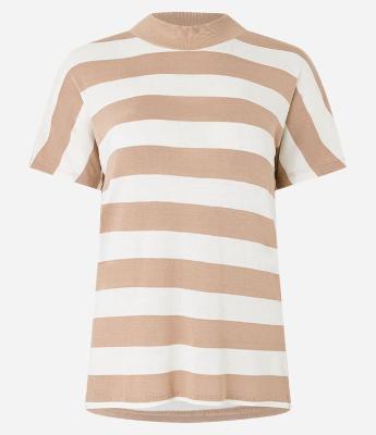 Blusa em Ribana sem Cava e Gola Alta