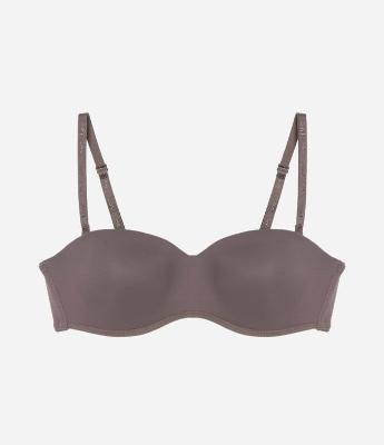 Sutiã Tomara que Caia em Poliamida com Bojo Oco e Alça Removível