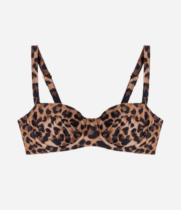 Biquíni Top Meia Taça com Estampa de Onçinha - 1