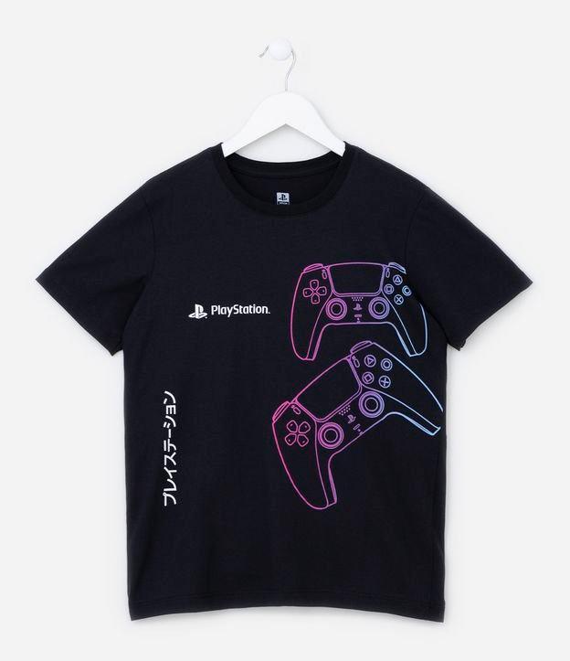 Camiseta Comfort Infantil com Estampa Playstation - Tam 5 a 14 Anos - 1