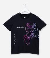 Camiseta Comfort Infantil com Estampa Playstation - Tam 5 a 14 Anos - 1