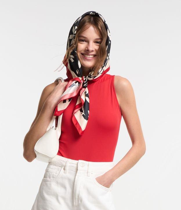 Body sem Manga em Microfibra e Botões para Fechamento - 1