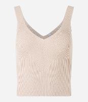 Blusa Sem Manga em Tricô Canelado com Fio Metalizado - 3