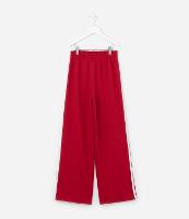 Calça Reta Infantil com Listras e Lacinho - Tam 7 a 14 Anos - 1