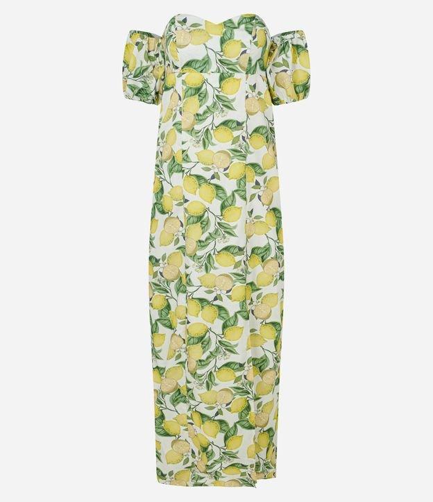 Vestido New Midi em Tricoline com Decote Ombro e Ombro - 1