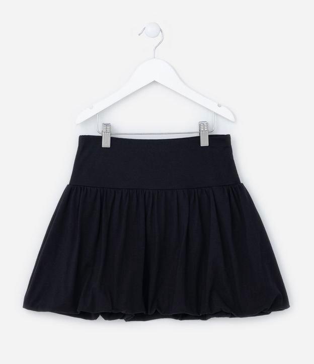 Saia Balonê Infantil com Cós Largo -Tam 5 a 14 Anos - 1