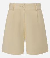 Short em Crepe com Pregas e Faixas Abotoadas no Cós - 1