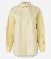 Camisa em Tricoline Listrado com Fio Tinto - 1