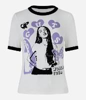 Camiseta Curta com Estampa Olivia Rodrigo - 1