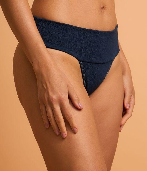 Biquíni Pala Larga texturizado com Detalhe Metalizado - 2