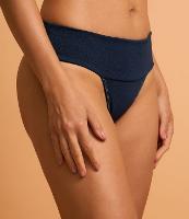 Biquíni Pala Larga texturizado com Detalhe Metalizado - 2