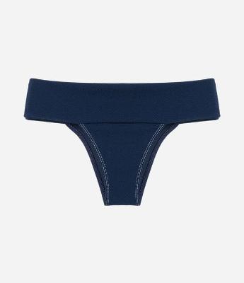 Biquíni Pala Larga texturizado com Detalhe Metalizado