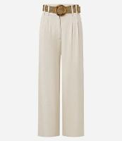 Calça Wide Leg em Viscolinho com Pregas - 2