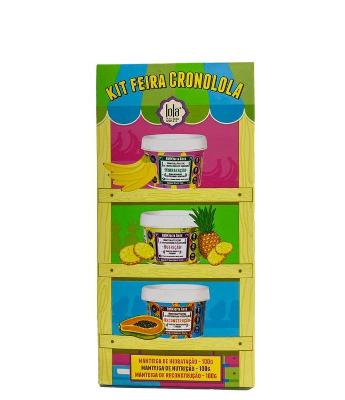 Kit Feira Cronolola Manteiga de Hidratacao 100g + Manteiga de Nutricao 100g + Manteiga de Reconstrucao 100g Lola