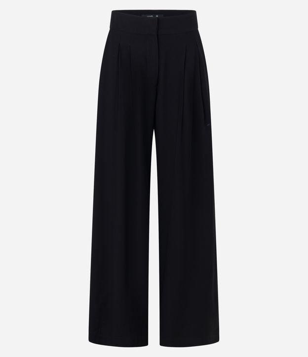Calça Alfaiatada WIde Leg Cintura Alta com Pregas - 1