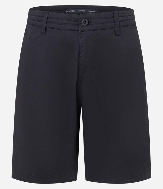 Bermuda com Textura no Cós e Cordão Interno - 1