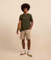 Bermuda com Textura no Cós e Cordão Interno - 2