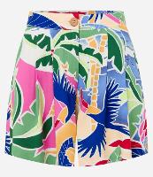Short Gode em Viscose com Pregas e Estampa Tropical - 2