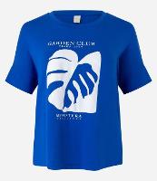 Blusa em Algodão com Estampa Garden Club e Folhagem - 1