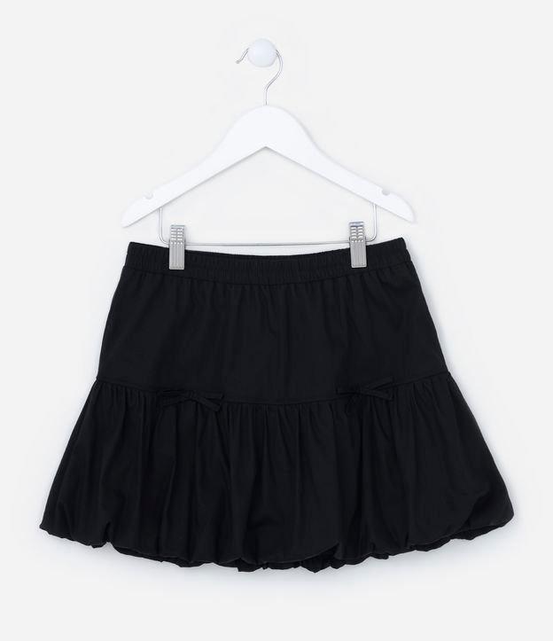 Saia Balonê Infantil em Tricoline - Tam 5 a 14 Anos - 1