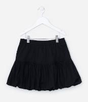 Saia Balonê Infantil em Tricoline - Tam 5 a 14 Anos - 1